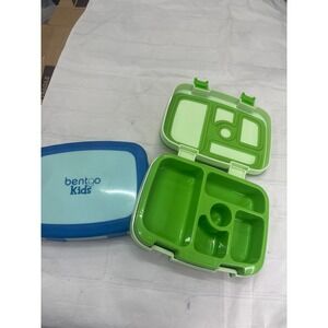 Bentgo Kids Lunch Box Set of 2 in Blue and Green Compartment Bento Style